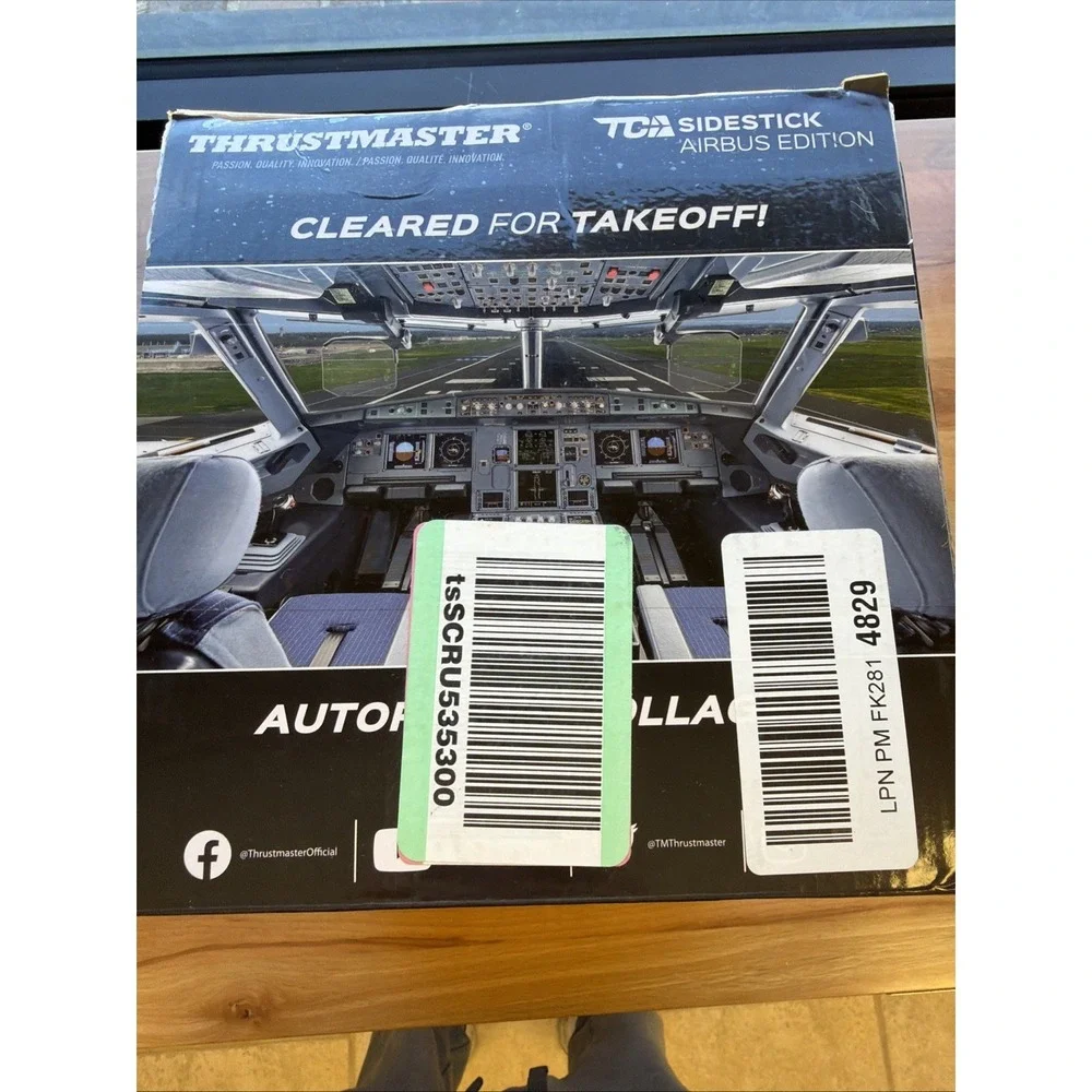 Thrustmaster TCA Sidestick Airbus Edition Flight Stick For PC - Open Box, Tested